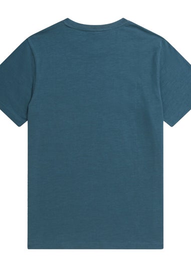 Animal Teal Jacob Distressed Logo Organic T-Shirt