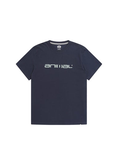 Animal Navy Leon Organic Relaxed Fit T-Shirt