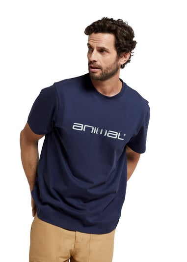 Animal Navy Leon Organic Relaxed Fit T-Shirt
