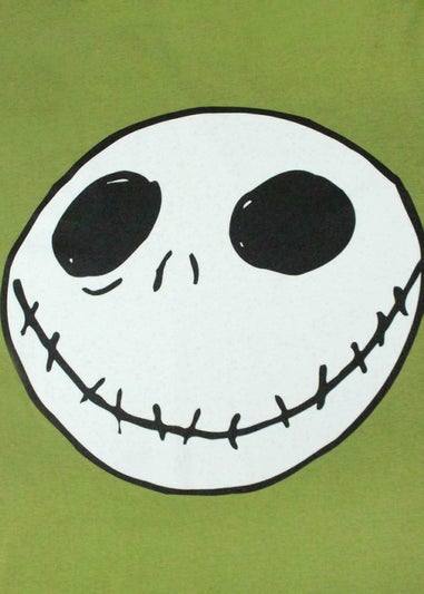 Disney Green Nightmare Before Christmas Jack Reverse Seam T-Shirt