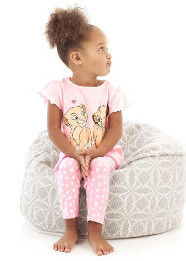 Disney The Lion King Girls Pink Besties Pyjama Set (3-5yrs)