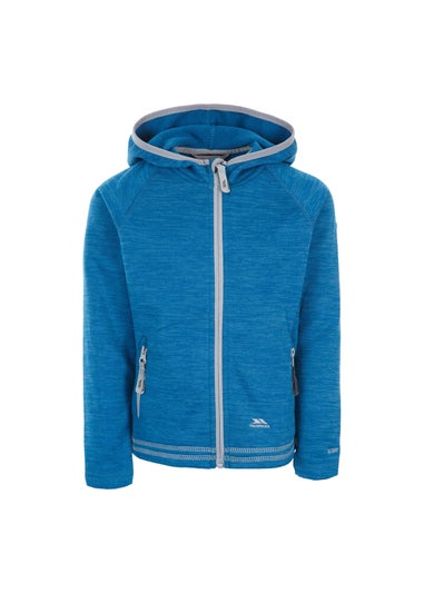 Trespass Kids Blue Goodness Full Zip Hooded Fleece Jacket (3-12yrs)