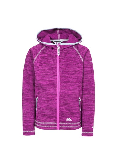 Trespass Kids Purple Goodness Full Zip Hooded Fleece Jacket (3-12yrs)