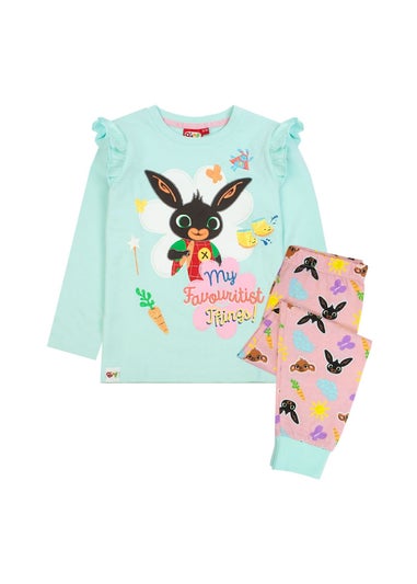 Bing Bunny Girls Mint Characters Long-Sleeved Pyjama Set (1-5yrs)