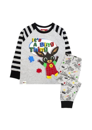 Bing Bunny Boys Black/Grey Long-Sleeved Pyjama Set (1-5yrs)