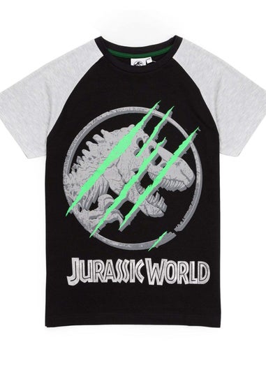 Jurassic World Boys Black/Green Camo Short Pyjama Set (4-12yrs)