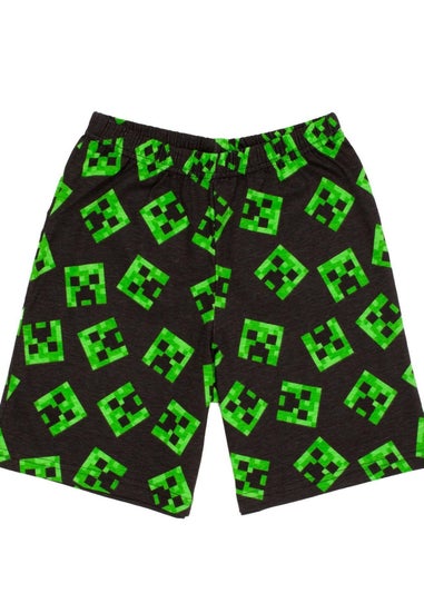 Minecraft Boys Heather Short Pyjama Set (5-14yrs)