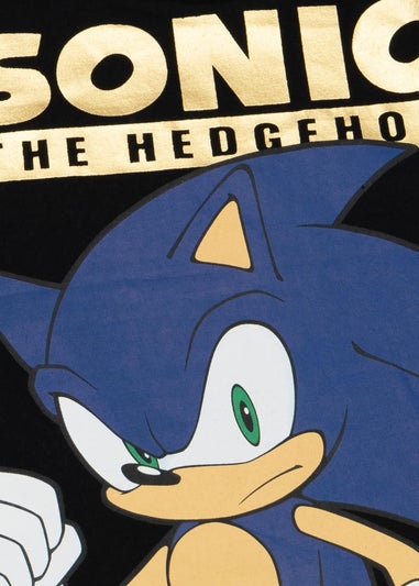 Sonic The Hedgehog Boys Black Japanese T-Shirt (3-14yrs)
