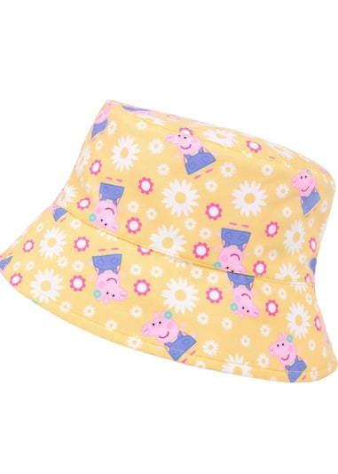 Peppa Pig Girls Rose Pink Reversible Bucket Hat