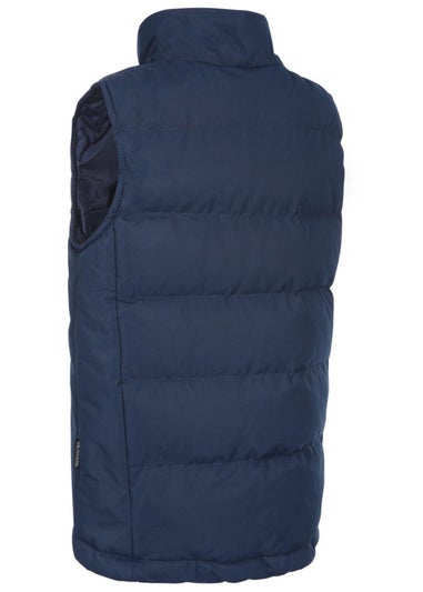 Trespass Boys Navy Taske Weatherproof Padded Gilet (3-12yrs)