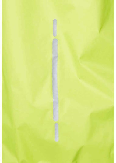 Trespass Yellow Retract Hi-Vis Packaway Waterproof Jacket.