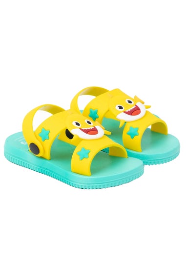 Baby Shark Kids Yellow Sandals (Younger 4 - Younger 10)