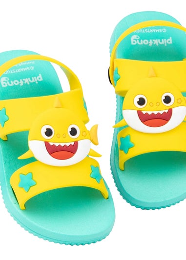 Baby Shark Kids Yellow Sandals (Younger 4 - Younger 10)