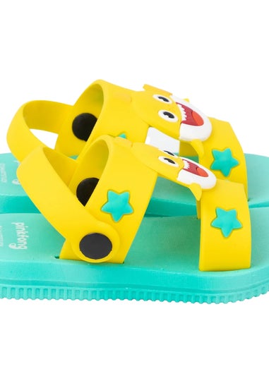 Baby Shark Kids Yellow Sandals (Younger 4 - Younger 10)