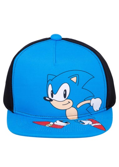 Sonic The Hedgehog Kids Black/Blue Sunglasses Baseball Cap Set