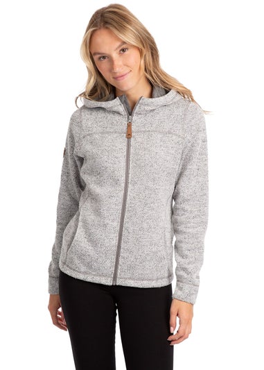 Trespass Dark Grey Reserve Hooded Fleece