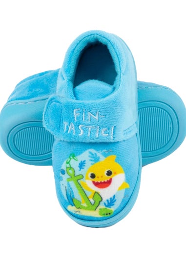 Baby Shark Boys Blue Fintastic Slippers (Younger 4 - Younger 9)