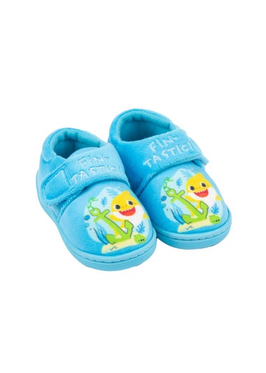 Baby Shark Boys Blue Fintastic Slippers (Younger 4 - Younger 9)