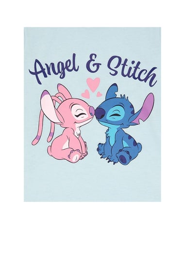 Disney Stitch Girls Blue Angel Long Pyjama Set (1-2yrs)