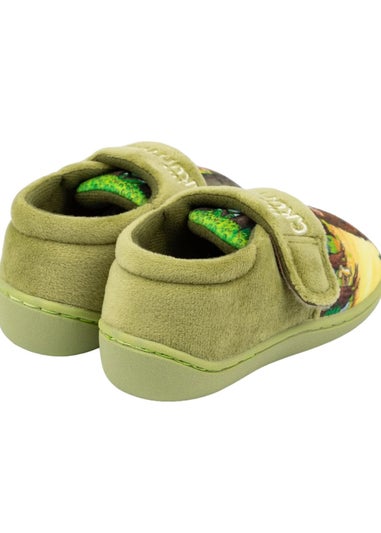 The Gruffalo Boys Green Logo Slippers (Younger 5 - Younger 11)