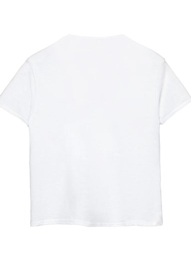 Hot Wheels Boys White Checkerboard T-Shirt (3-12yrs)