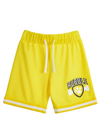 Paw Patrol Boys Yellow Rubble Basketball Top & Shorts Set (2-7yrs)