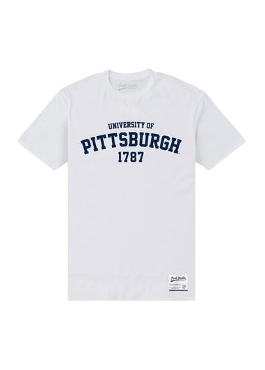 University Of Pittsburgh White 1787 Crew Neck T-Shirt
