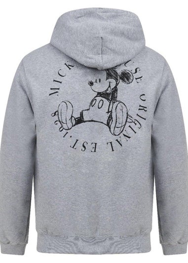 Disney Grey Original Mickey Mouse Circle Hoodie