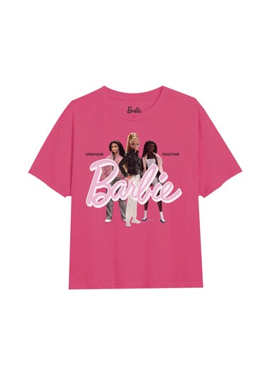 Barbie Girls Fuchsia Stronger Together T-Shirt (7-12yrs)