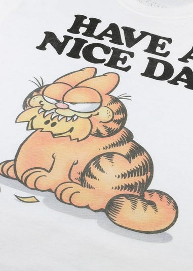 Garfield White Have A Nice Day T-Shirt