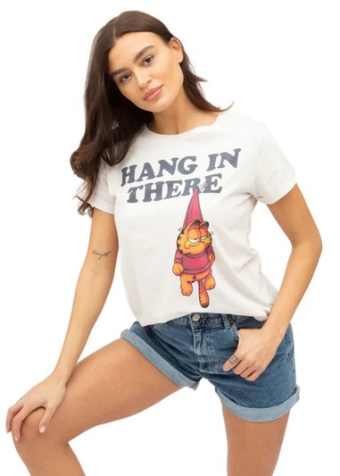 Garfield White/Black Hanging Out T-Shirt