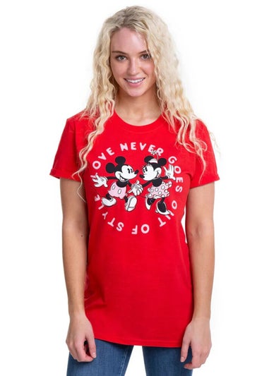 Disney Red Love Never Goes Out Of Style T-Shirt
