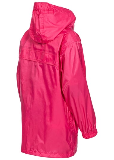 Trespass Pink Kids Packa Pack Away Waterproof Jacket (2-14yrs)