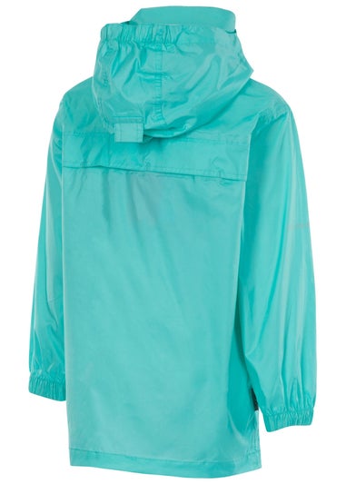 Trespass Kids Turquoise Packa Pack Away Waterproof Jacket (2-14yrs)