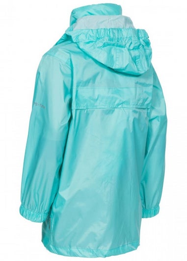 Trespass Kids Turquoise Packa Pack Away Waterproof Jacket (2-14yrs)