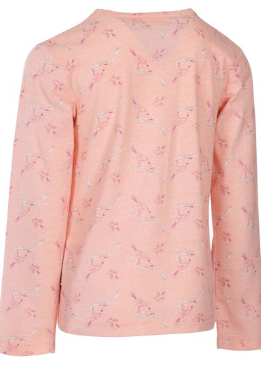 Trespass Girls Rose Pink Proceeds Long-Sleeved T-Shirt (2-12yrs)