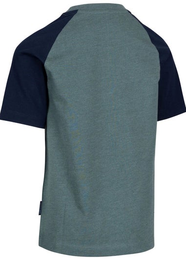 Trespass Boys Green Clined T-Shirt (2-12yrs)