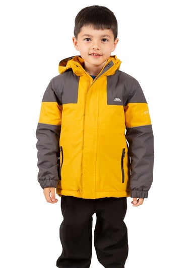 Trespass Boys Brown Unlock Waterproof Jacket (2-12yrs)