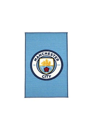 Manchester City FC Multi Official Football Crest Rug