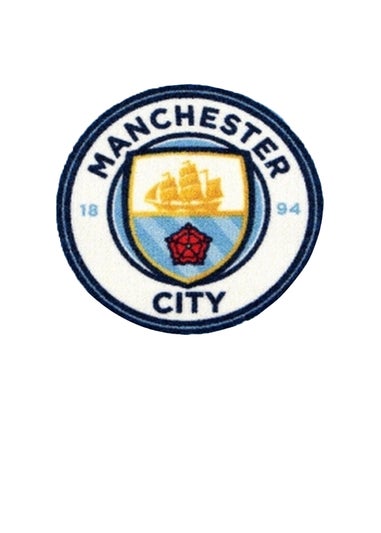 Manchester City FC Multi Official Football Crest Rug
