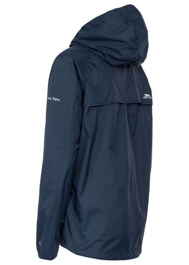 Trespass Navy Qikpac Waterproof Packaway Shell Jacket