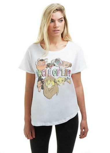 The Lion King White Circle Of Life T-Shirt