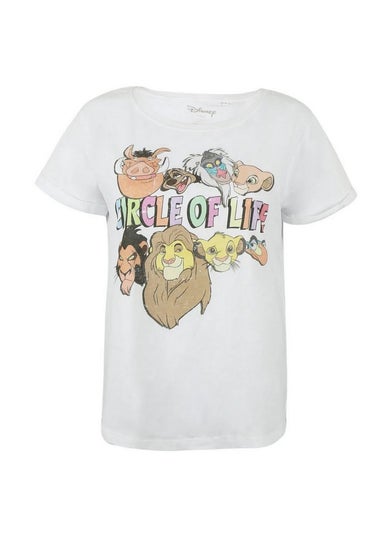 The Lion King White Circle Of Life T-Shirt