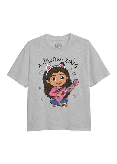 Gabby's Dollhouse Kids Forest Green A Meow Zing T-Shirt (3-8yrs)