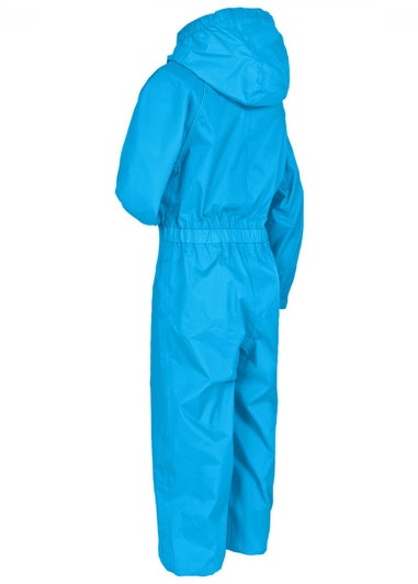 Trespass Baby Blue Button Rain Suit (1-2yrs)