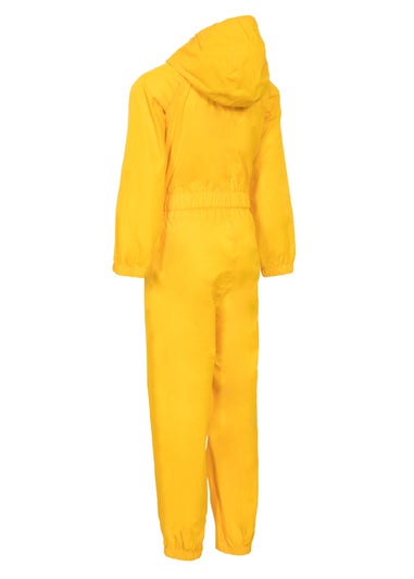 Trespass Baby Yellow Button Rain Suit (1-2yrs)