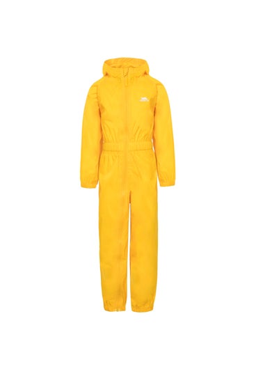 Trespass Baby Yellow Button Rain Suit (1-2yrs)