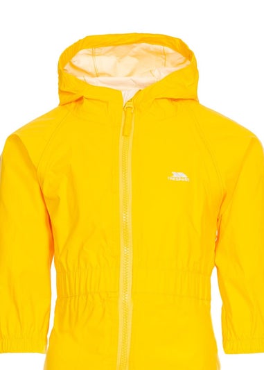 Trespass Baby Yellow Button Rain Suit (1-2yrs)