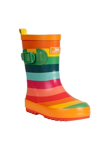 Trespass Kids Multi Colour Stripe Puddle Wellington Boots (Younger 7 - Older 3)