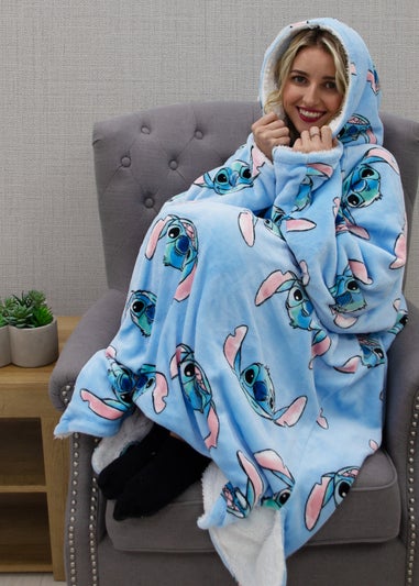 Disney Stitch Hooded Wearable Snuggle Fleece